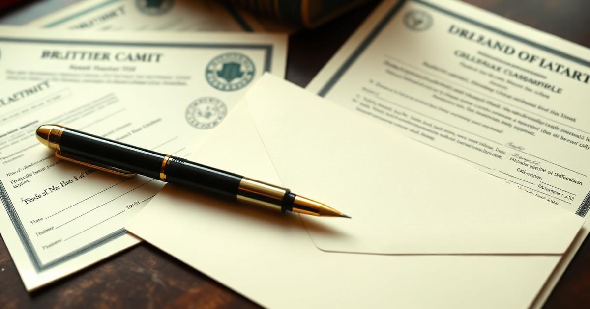 Academic transcripts and attested certificates prepared for credential equivalence in India